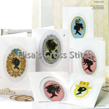 

CD123 DIY Invitation Greeting Card With Special Art Popular Full Set CrossStitch Greeting Card Cake Birthday Christmas Gift