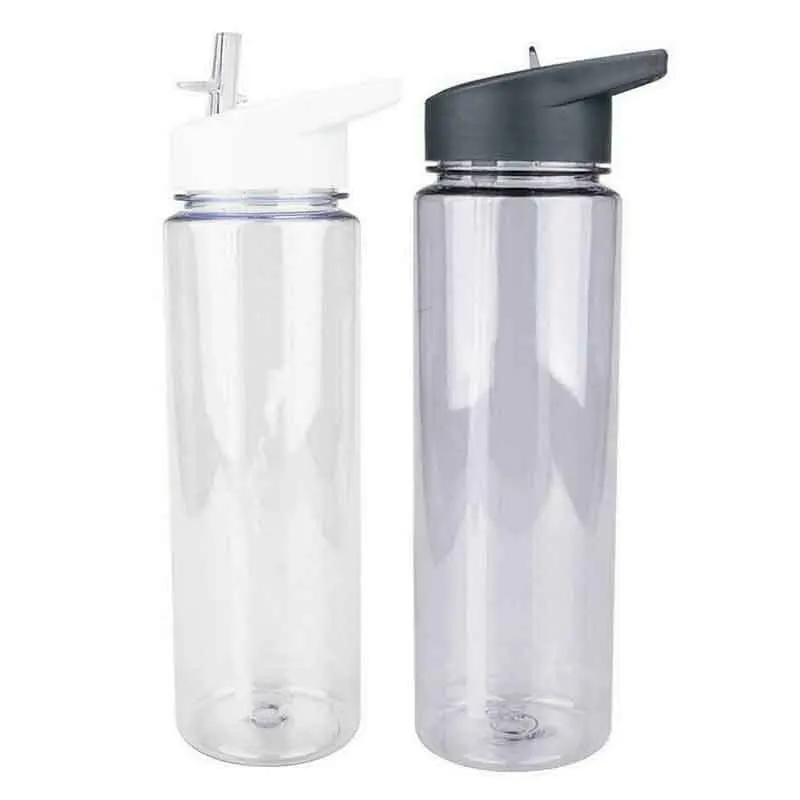 750ml Sport Bottle Drink Cup Straw Cup Plastic Leakproof Portable for Outdoor Camping Home School Office