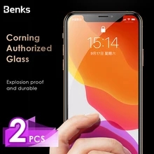Benks 2 шт Corning+ CKR полное покрытие, защитное закаленное стекло для iPhone 7 8 Plus X XS 11 Pro Max XR, Защитная пленка для экрана
