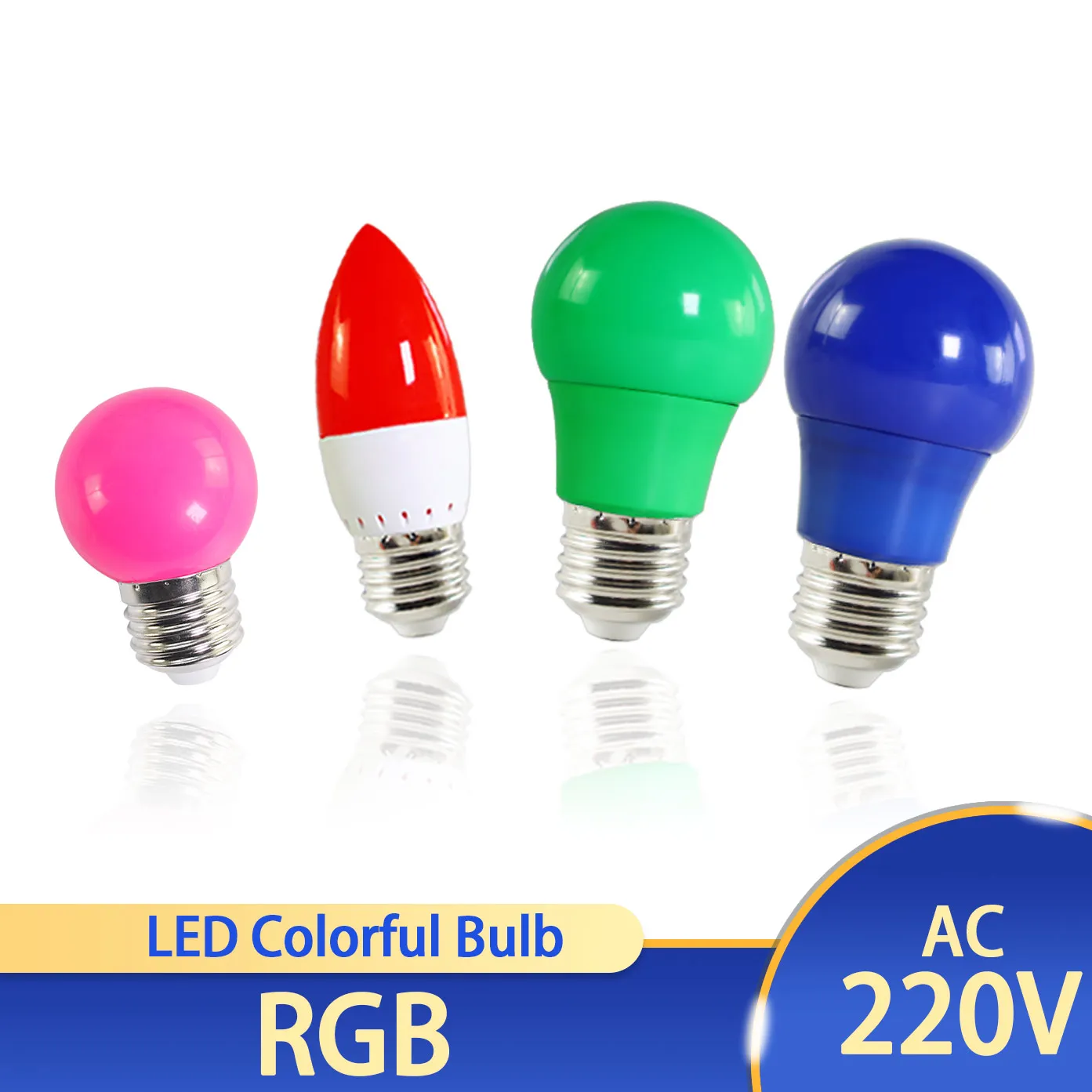 Светодиодная лампочка E27 E14 3 Вт 5 7 лампа RGB A60 A50 G45 C35 светодиодная свесветильник