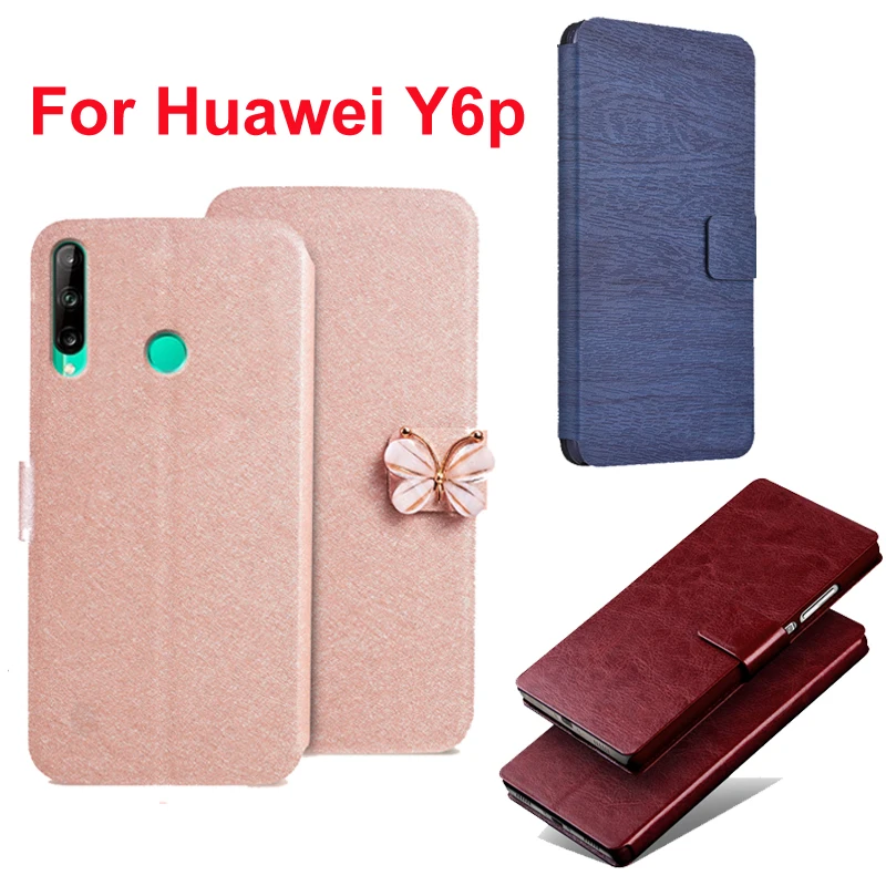 3 Styles For Huawei Y6p MED LX9N ART L29 Case Luxury PU Leather Back