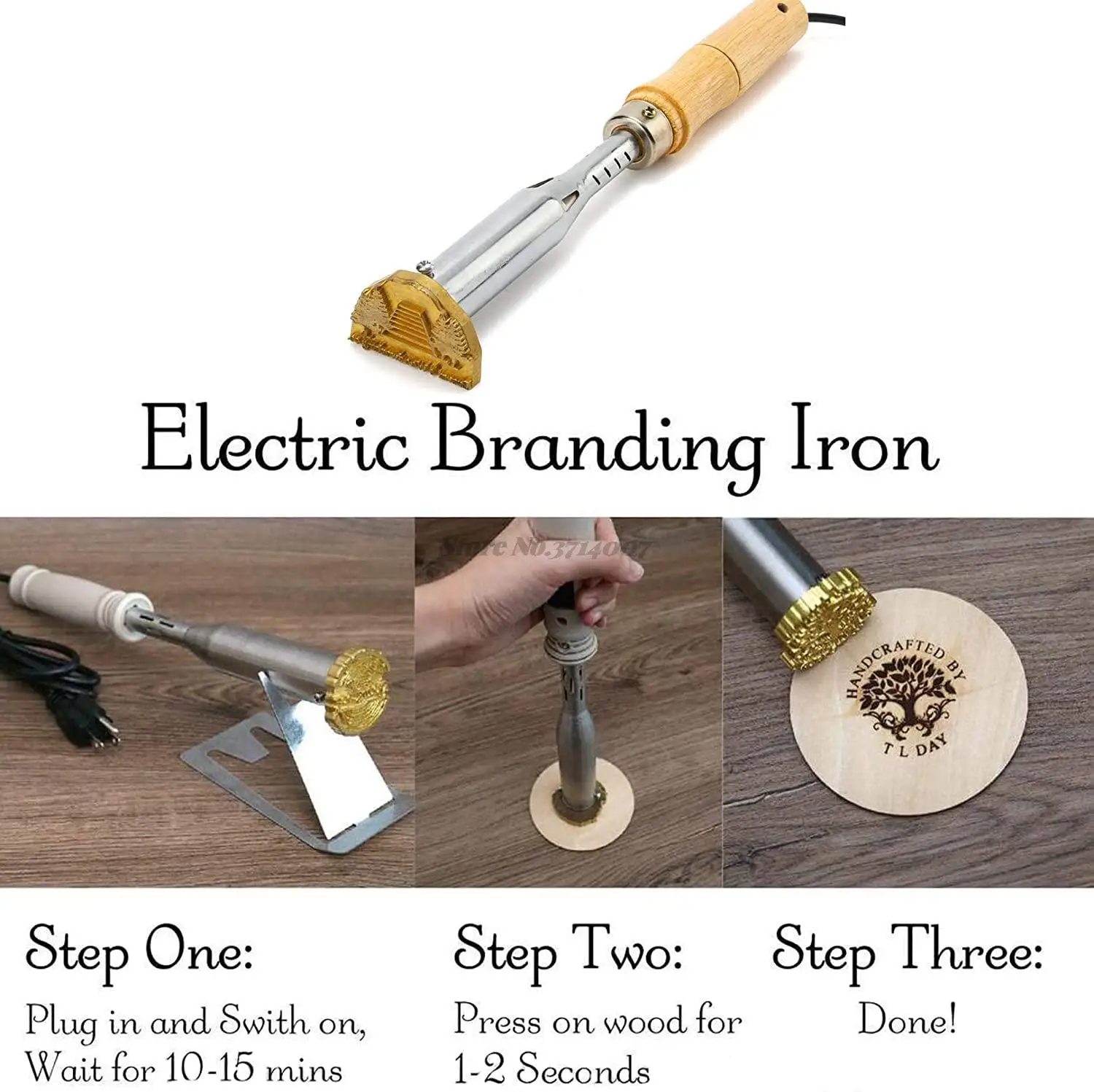 110V/220V Custom Electric Branding Iron for Wood Burning Stamp Wood Br –  SozDat