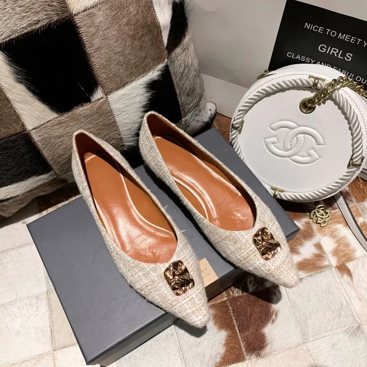

2020 New Style Are Net Red Graceful Low Heel Shallow Mouth Single Shoes Simple Versatile Low-Cut Fashion Shoes