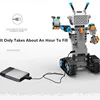 Assembled Building Blocks Intelligent Programming RC Robot 2.4G Dual Remote Control Mode Gravity Sensor Voice Control Robot Toy 6