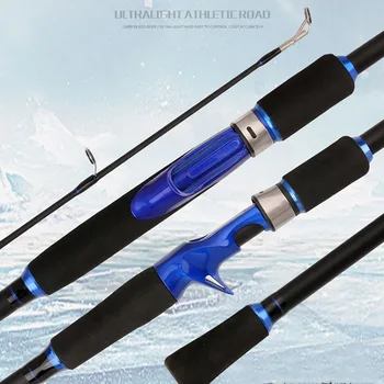 

carbon Spinning Fishing Rod 1.65/1.8/2.1/2.4 m lure rod straight shank M tune rod fishing rod cockroach black fish bream fishing pole