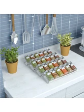 4 Tier Spice Drawer Organizer Acrylic Seasoning Bottle Organizer Rack Under Desk Drawer Hidden Practical Kitchen Supplies Tool