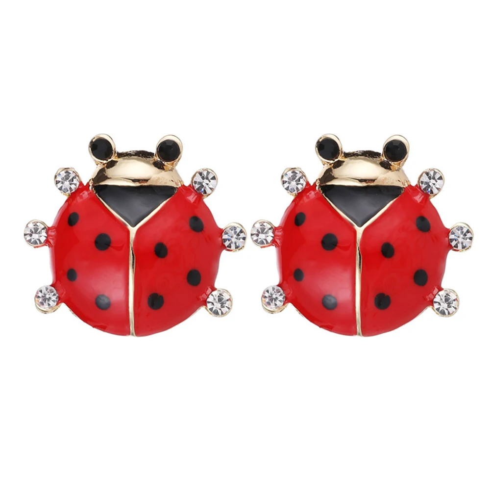 2 шт. брошь нежная Coccinella Septempunctata креативная прочная из сплава на грудь для женщин