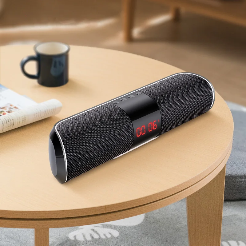 Звуковая панель Bluetooth наружный динамик металлический портативный супер бас