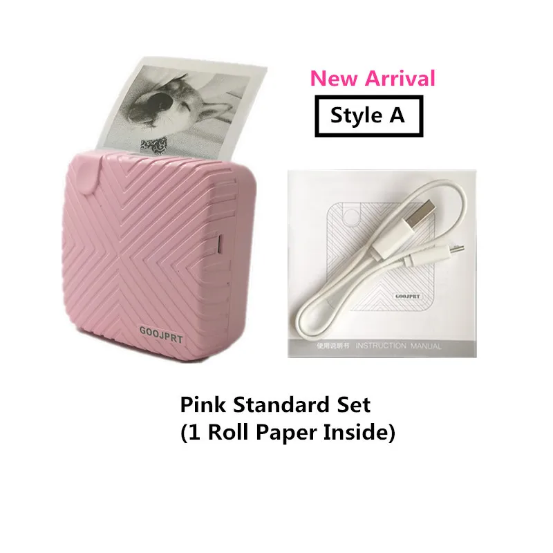 new Estandar impresora fotos mini bolasa pocket thermal photo printer and color sticker paper_副本