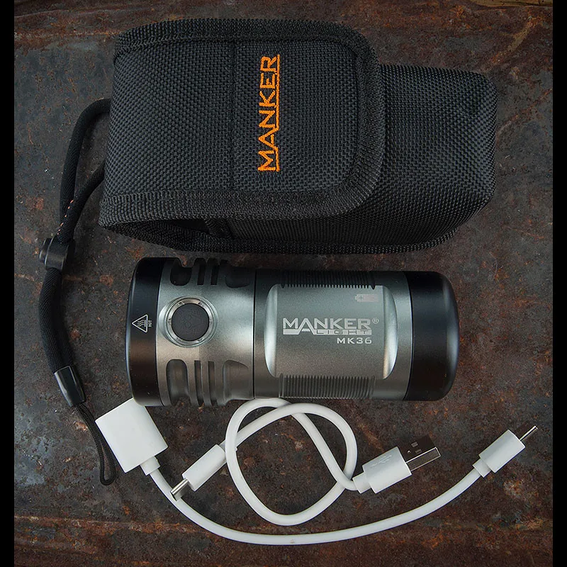 Manker MK36 12000 люмен 6x CREE XHP50.2 3V LED / LUMINUS SST 40 W Flash light Карманный мощный фонарь для