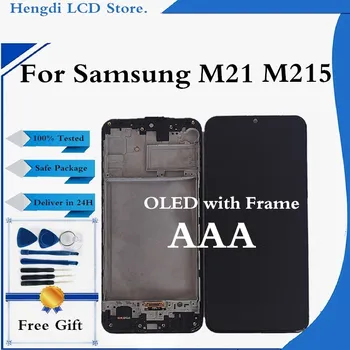 

LCD For Samsung M21 M215F Display For Samsung M21 M215F LCD Display Touch Screen Digitizer Assembly For Samsung M21 With Frame