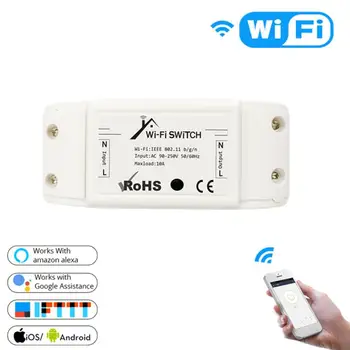 

Smart Home Wifi Smart Switch DIY Wireless Remote Smart Home Automation Relay Module Controller Work With Alexa Google Home