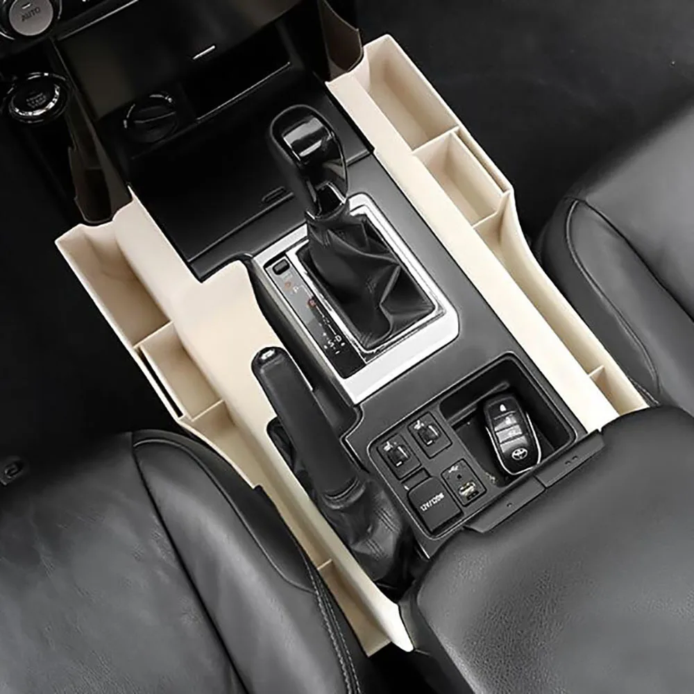 Для Toyota Land Cruiser Prado FJ150 коробка для хранения, автомобильный органайзер для сиденья, с Боковым Разрезом, для кошелька, телефона, монет, ключей от сигареты