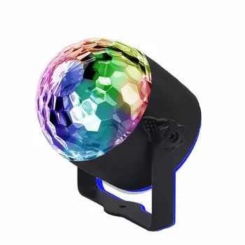 

Party Lights Sound Activated with Remote Halloween Disco Ball Light Rotating LED Stage lights TB Sale