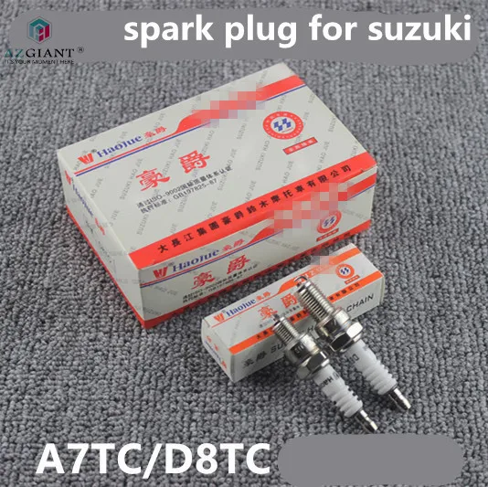 AZGIANT Свеча зажигания мотоцикла A7TC/D8TC BM6A/Z4C/F7TC/F5TC/CR8E ...