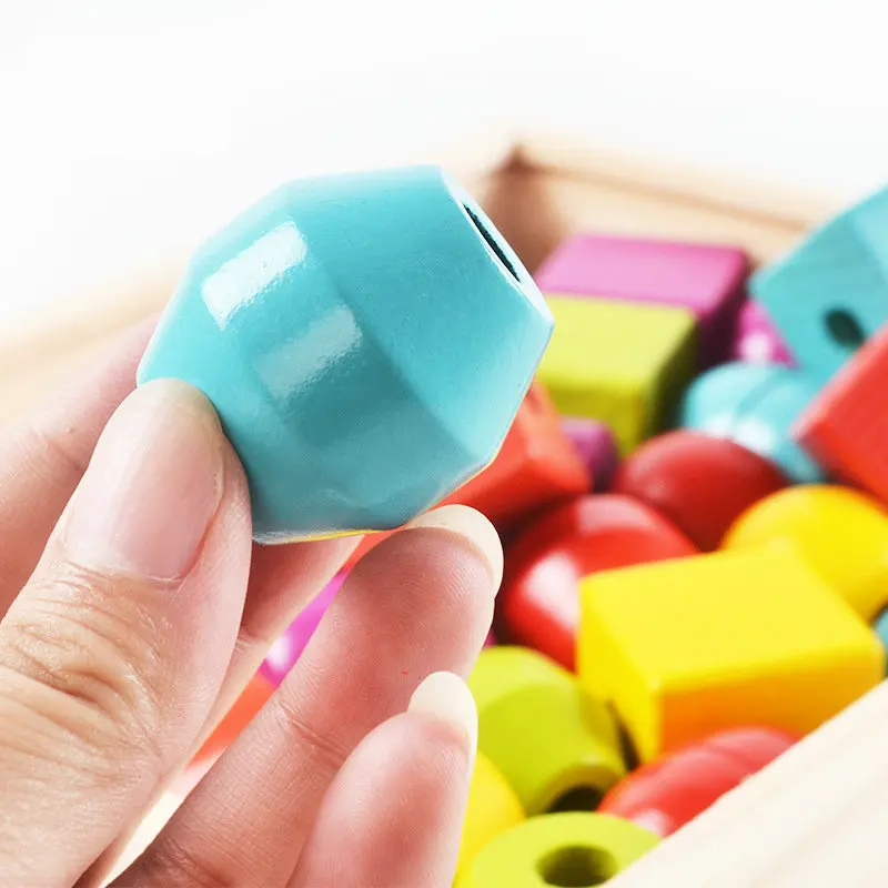 2018 NEW Baby Toy 30PCS Большие частицы формы строительных блоков доступны веревки