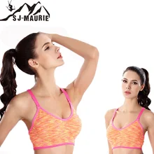 Розовый спортивный бюстгальтер для бега, профессиональный впитывающий пот, топ для спортивной йоги, тренажерный зал, фитнес, Женский беспроводной мягкий жилет Sutia Esportivo