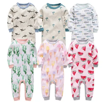 

Baby clothes Spring Autumn Baby Boys romper Long Sleeve Baby Girls Jumpsuit Newborn Roupas de bebe 100% Cotton Clothing set