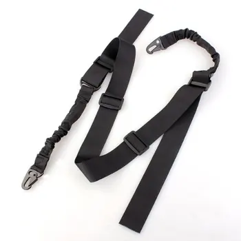 

Outdoor Sport 2-Point Rifle Gun Sling Elastic Bungee Snap Hook Black