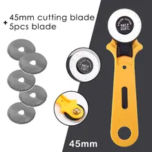 

45MM Patchwork Roller Round Knife Set Yellow Stainless Steel Cutting Round Knife for Cutting Leather sewing supplies scissors