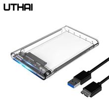 UTHAI G06 USB3.0 HDD корпус 2,5 дюймов последовательный порт SATA SSD жесткий диск коробка Поддержка 6 ТБ Прозрачный Мобильный Внешний HDD Чехол