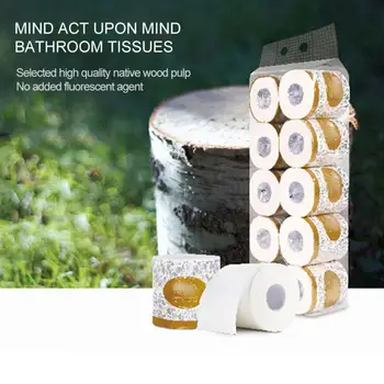 

10 Rolls 3Layer Toilet Paper Soft Comfortable Safe Toilet Paper Bathroom White Strong Soft Tissue Keep Clean Heath Support