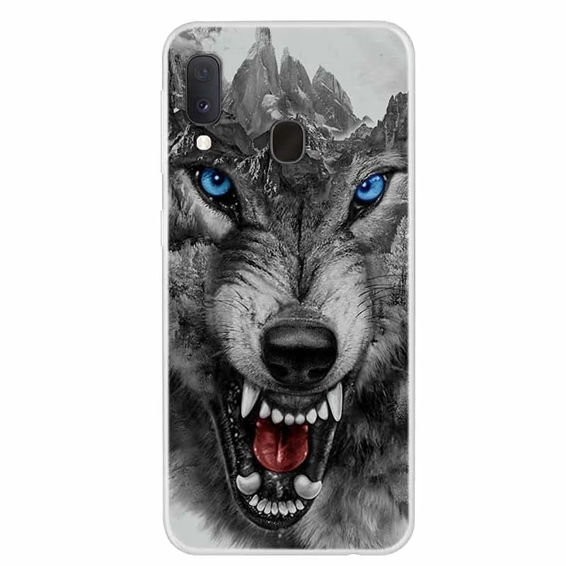 Silicone Soft TPU Lion Print Phone Case Cover