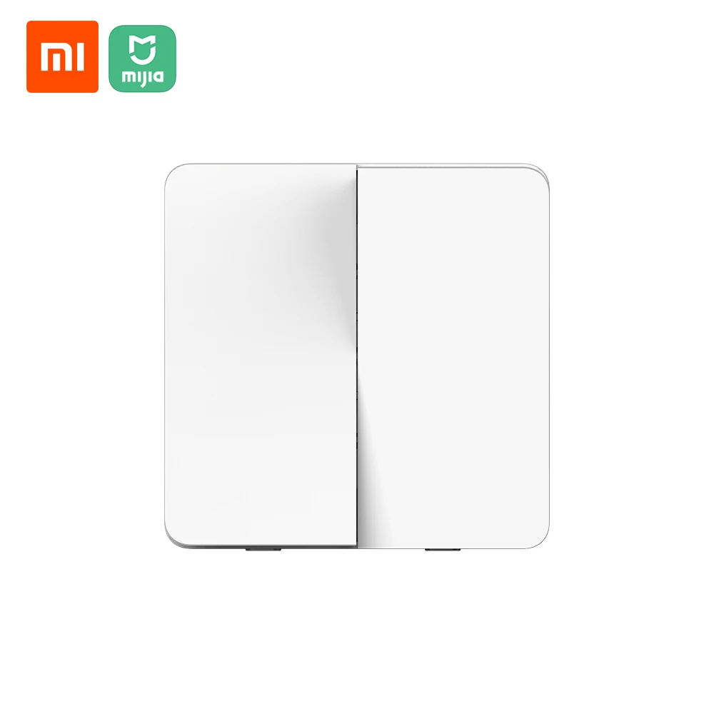 Оригинальный умный выключатель Xiaomi Mijia настенный с одним двойным открытием два