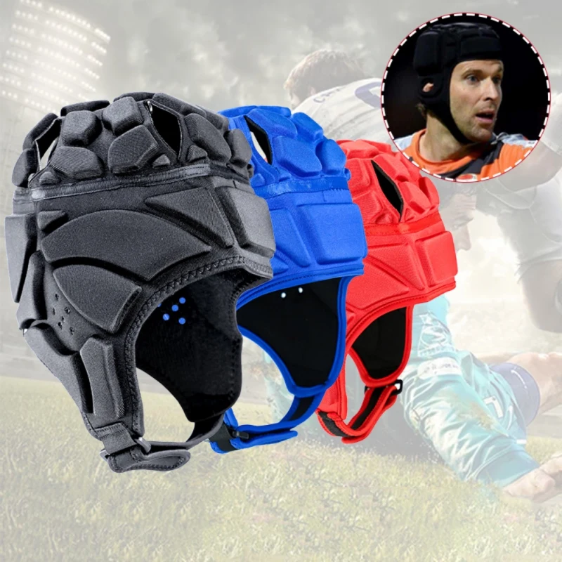 Для мужчин и женщин профессиональный шлем вратаря Регулируемый Футбол Вратарский Шлем Защита дышащая шапка для катания защита головы