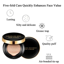 Солнцезащитная воздушная Подушка BB крем увлажняющий консилер основа для макияжа Голый отбеливающий крем для лица Косметика TSLM1