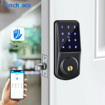 

Bluetooth Smart Lock Electronic Door Lock Unlock with TTLock APP Backup Key Digital Lock For Home Office Apartment Hotel School