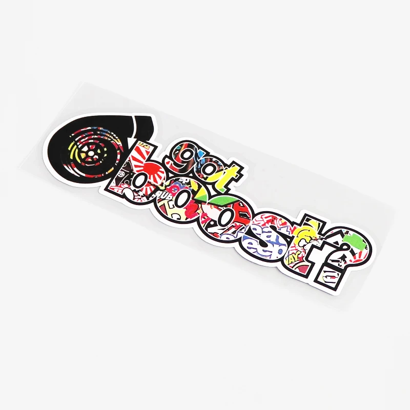 

Personality Car Sticker Got BoostTurbo Auto Styling Waterproof PVC Decal High Quality KK Vinyl Cover Scratches