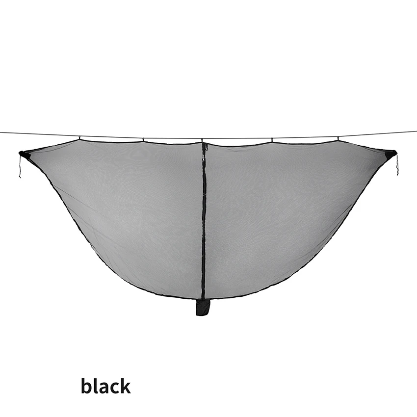 ערסל רשת באג, 210T ניילון רשת, עם שרוך תיק, 6 מטרים חבל, כפול צדדי רוכסן קמפינג ערסל יתושים בנוטינג