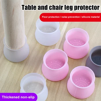 

16 Pcs Silicone Furniture Leg Protection Cover Table Feet Pad Floor Protector for Home JS23