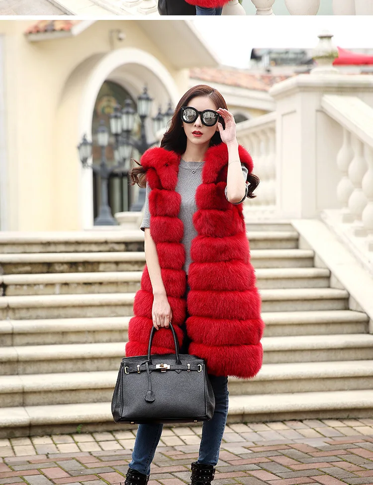Роскошный Норковый жилет из искусственного меха XXL Женские пальто зима манто femme hiver длинный жилет с капюшоном из искусственного меха жилет FW132