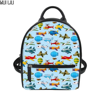 

Customized Brand Design Mini Women PU Leather Backpack Cute Animal Toy Print Mini Rucksack Teenager Girls School Bag Bolsa