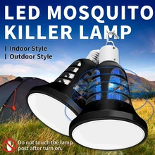 Mosquito Killer Lamp Led Anti Mosquito Trap E27 220V Led Pest Control Light 110V Night Lights USB 5V Outdoor Camping Lamp 2 Mode
