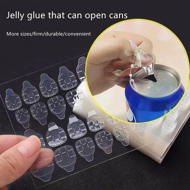 Transparent Double Side Adhesive Tapes Glue Sticker False Nail Extension Stick Tools 240 Pcs / Lot nail stickers,nail glue tape,nail art tools,nail glue