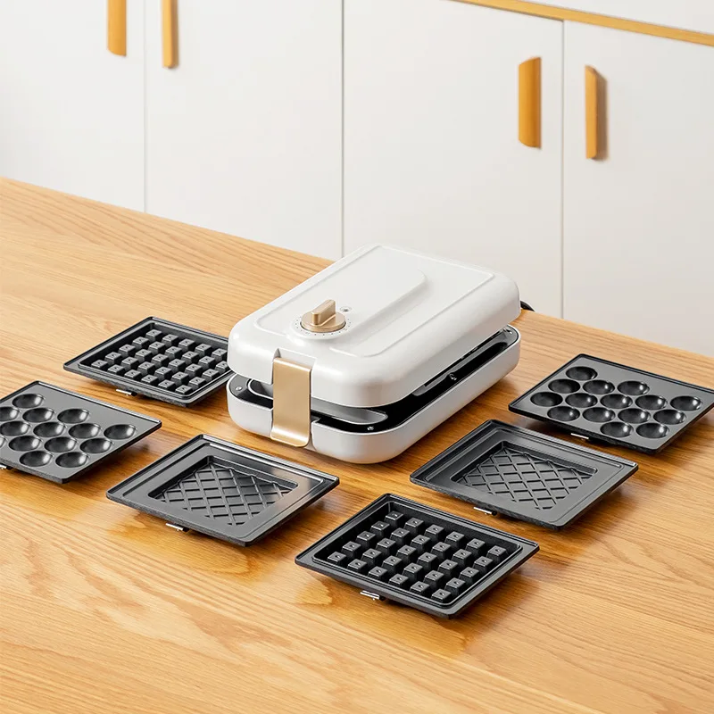 Sandwich Machine Multi-Function Breakfast Maker Household Timing Waffle Light Food Machine Bread Toaster afbeelding