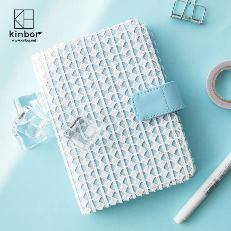 Kinbor 핸드 노트 자체 작성 일정 노트 노트 A6 A5 크리 에이 티브 여행 매뉴얼 루스 리프 캘린더 작은 책