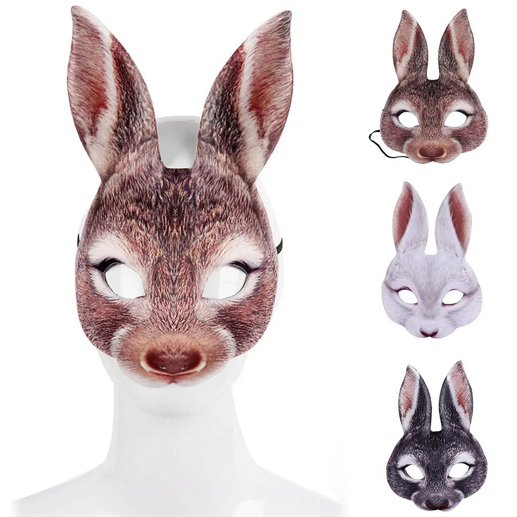

Funny Costume Comfortable Cosplay Mask Costume Animal Adult Costume Half Mask Mysterious design Size 17X26CM 20H