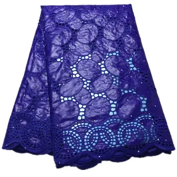 

100% cotton embroidered lace fabric for women 2020 high quality lace african bazin riche getznet jacquard brocad lace 5 yards