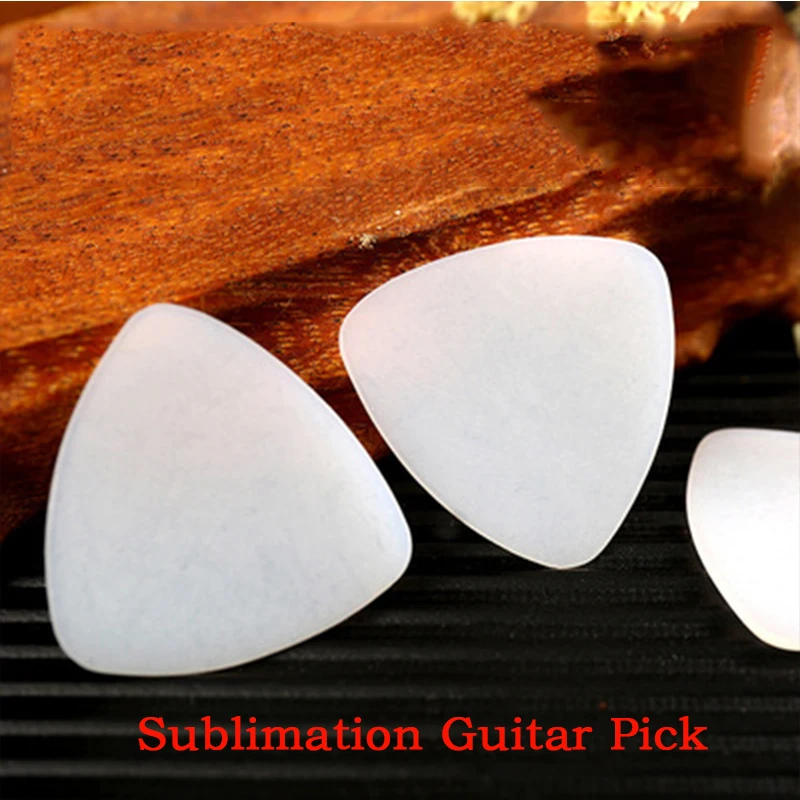 Sublimation Guitar Picks Single Double Sided White Blank Diy Customized