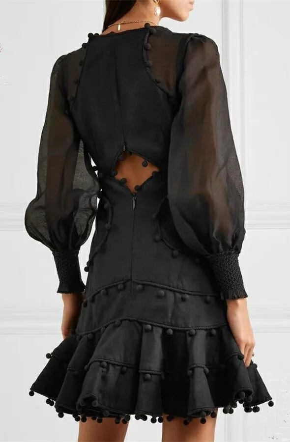 EASYSMALL, женское весеннее платье, модное, сексуальное, высокое качество, Vestidos, вечерние, повседневные, высокая талия, длинный рукав, v-образный вырез, платья