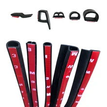 5 м самоклеящаяся Автомобильная резиновая уплотнительная полоса для автомобиля, окна, двери, крышка двигателя, автомобильная дверная уплотнительная кромка, шумоизоляция