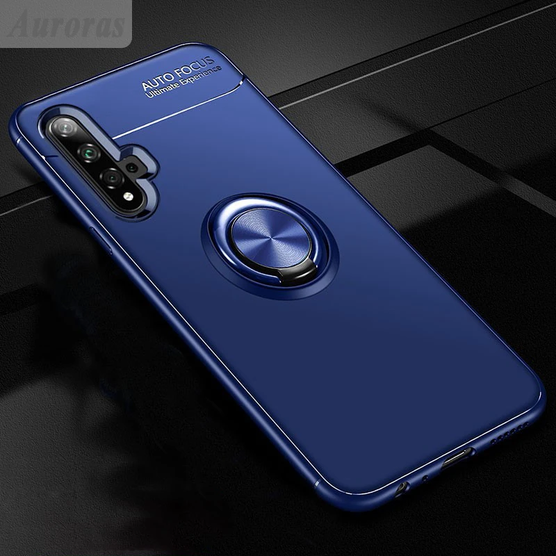 

Auroras For HUAWEI Nova 5/5i/5 pro Case Business Style with Finger ring Magnetism Holder Phone Back Cover Nova 5/5i/5 pro Funda