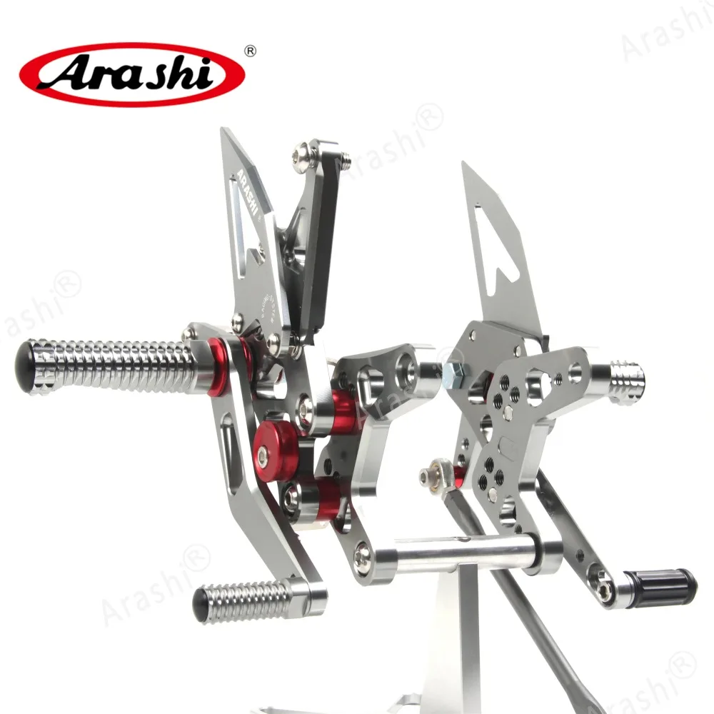 ARASHI CNC регулируемый задний Набор для KAWASAKI ZX-6R ZX6R 2007 2008 подножка подставка для ног ZX636 ZX 636 Аксессуары 3 цвета