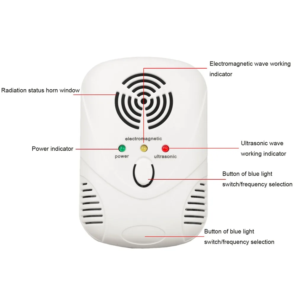 Electronic Ultrasonic Anti Mosquito Insect Repeller Household Use Harmless Rat Mouse Pest Reject Repellent Repeller