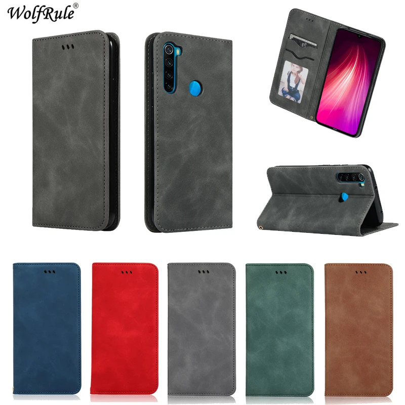 Чехол для Xiaomi Redmi Note 8 чехол ударопрочный Ретро деловой кошелек кожаная сумка