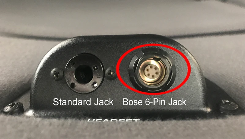 Redel Bose A20 Headset 6 Pin Custom Female Panel Mount for Install Connector Kit/ Female Plug / Male Plug Connector